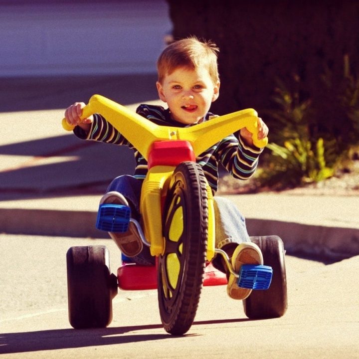 Boy on a Big Wheel