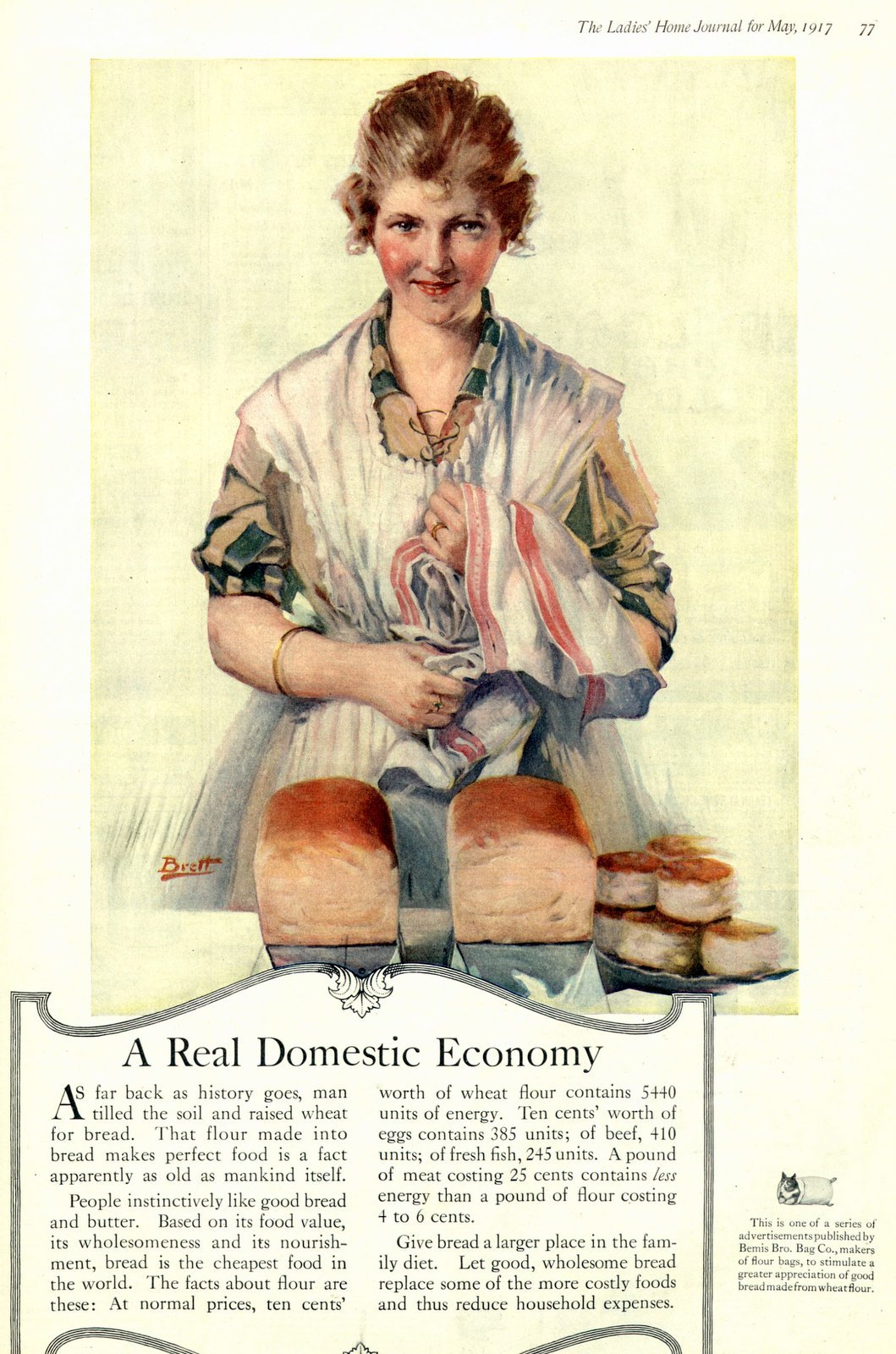 Bread - a real domestic economy (1917) via ClickAmericana com