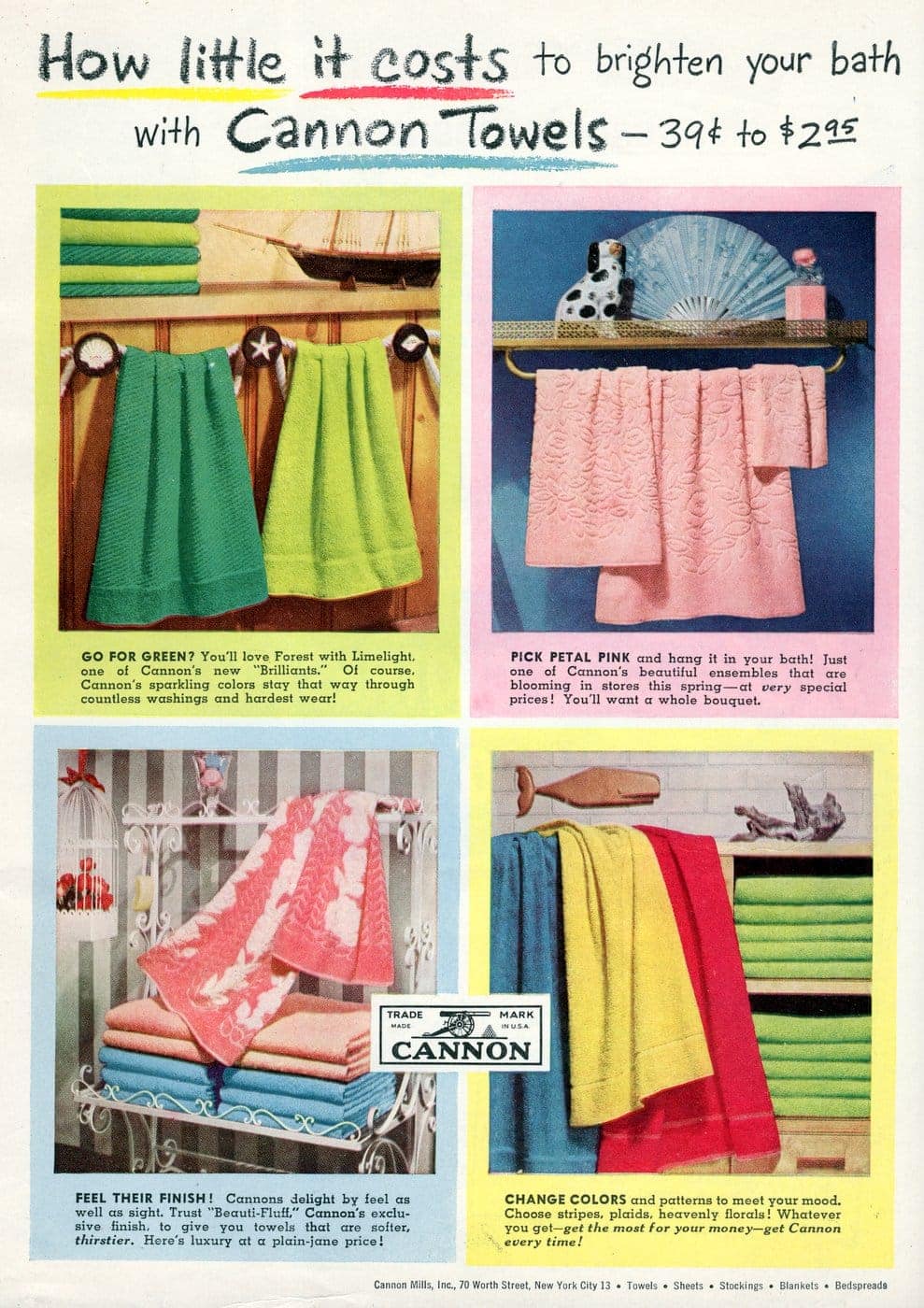 See 50+ retro bath towels from the 1950s Click Americana