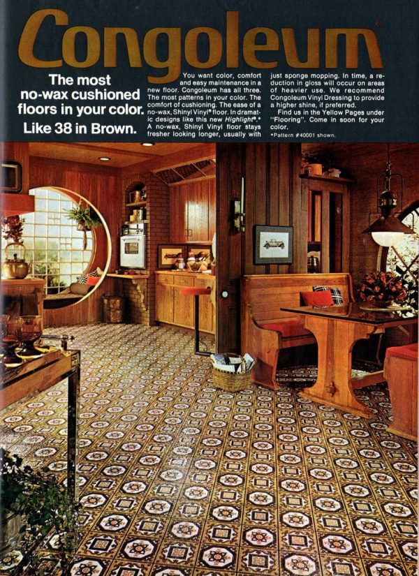 Get down with 70 groovy vintage vinyl floors from the '70s & '80s