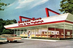 Burger King The vintage fast food restaurant