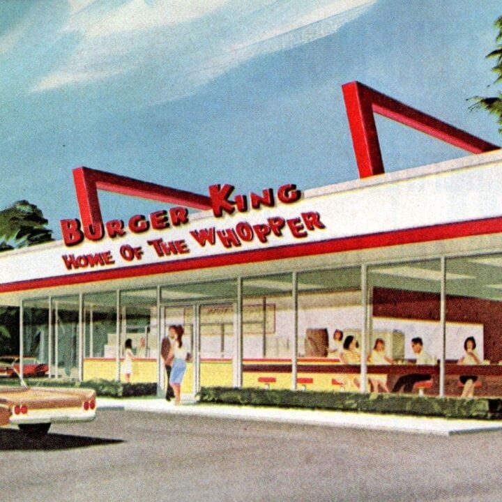 Burger King The vintage fast food restaurant