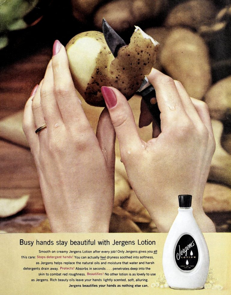 How Jergens Lotion helped fix 'detergent hands' back in the 1950s