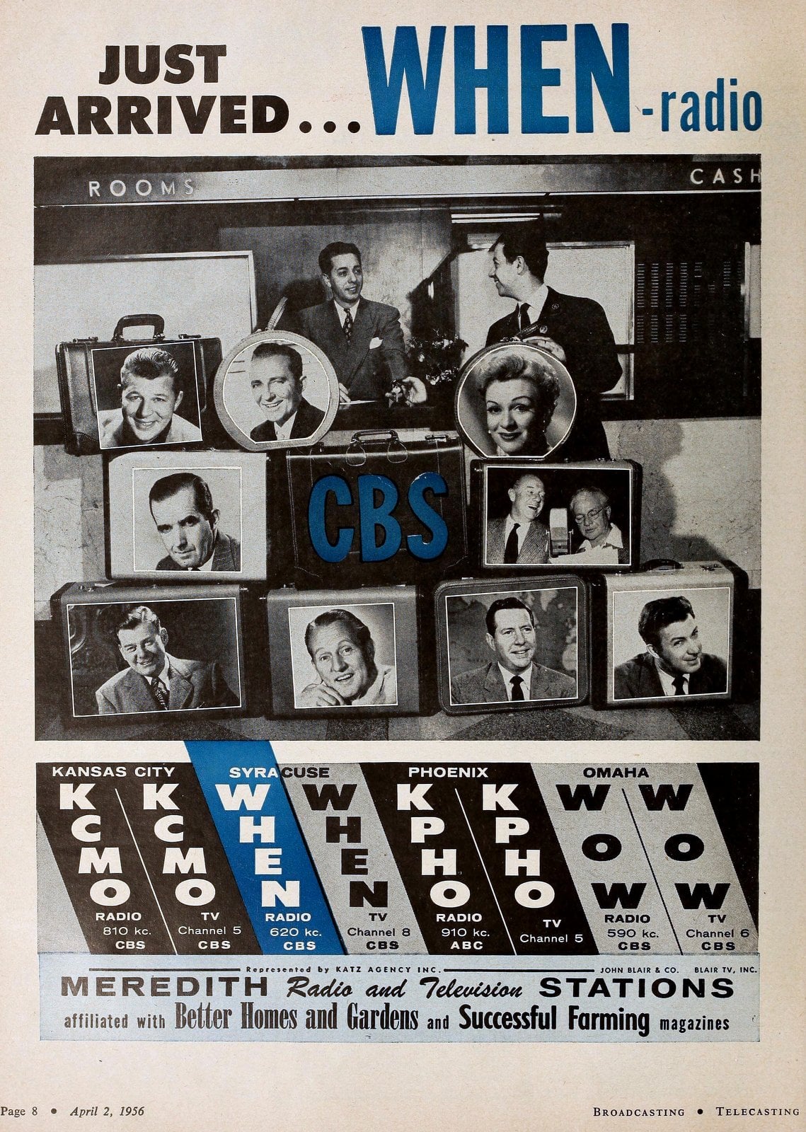 CBS radio shows: The legendary lineup that ruled the airwaves in the 1950s & 1960s 7 CBS WHEN radio (1956) via ClickAmericana com