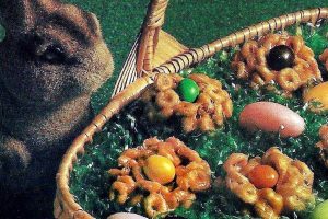 Caramel peanut nests dessert recipe