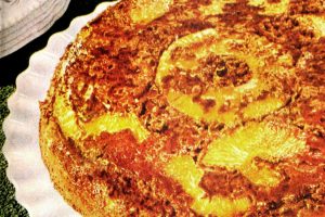 Caramel surprise upside-down cake