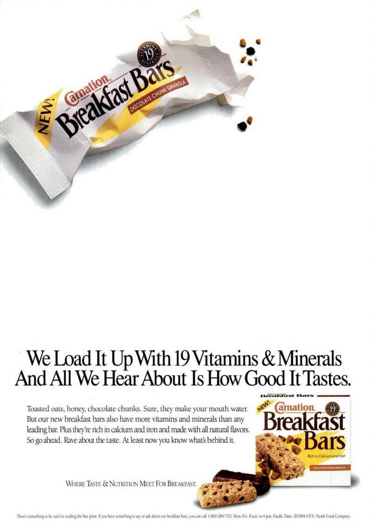 Remember Carnation Breakfast Bars & Carnation Instant Breakfast