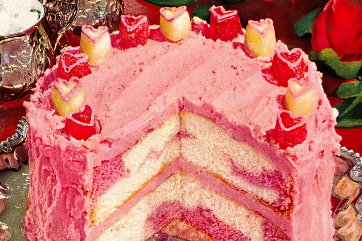Valentine's Day cake: Catch-A-Valentine Cake (1950s)