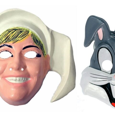 Retro Halloween costumes and masks