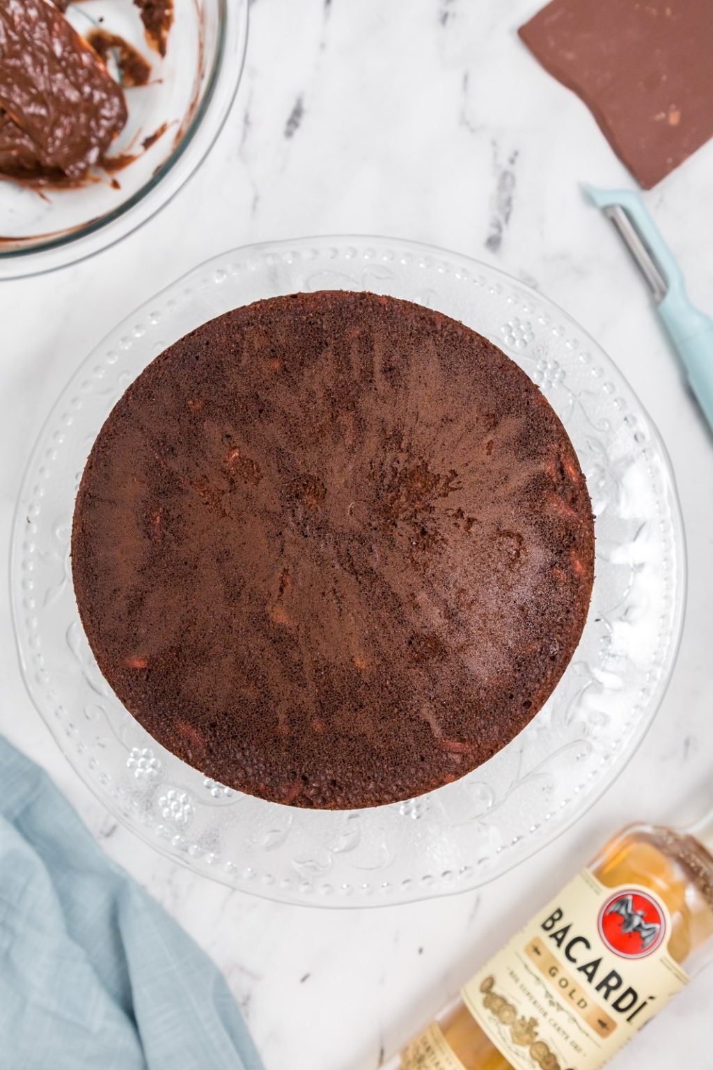 Classic chocolate Bacardi rum cake recipe from the 1970s, remade for today with stepbystep