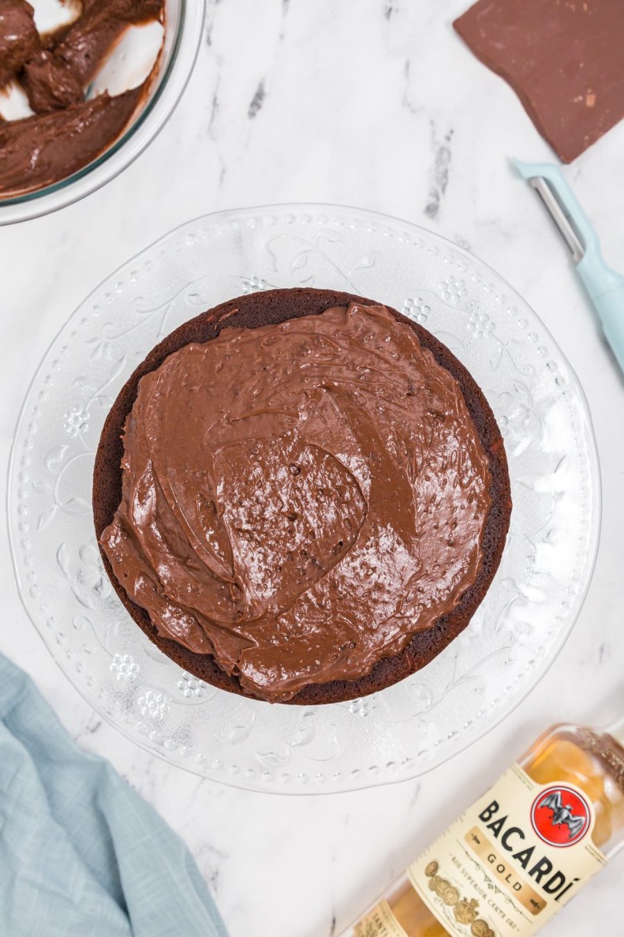 Classic chocolate Bacardi rum cake recipe from the 1970s, remade for today with stepbystep