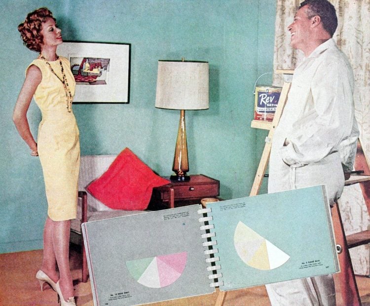 50+ bold & colorful vintage 1950s home decor ideas, plus see authentic