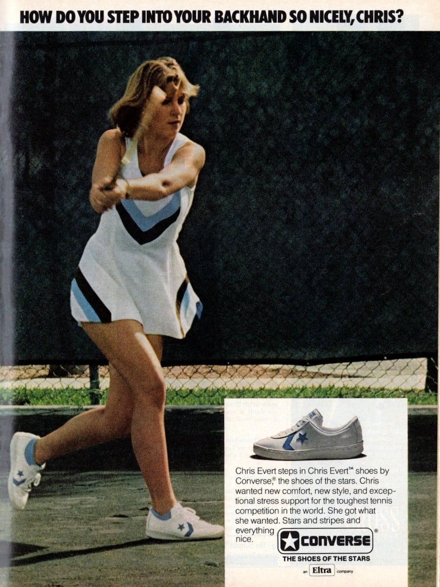 Chris Evert shoes by Converse (1977)