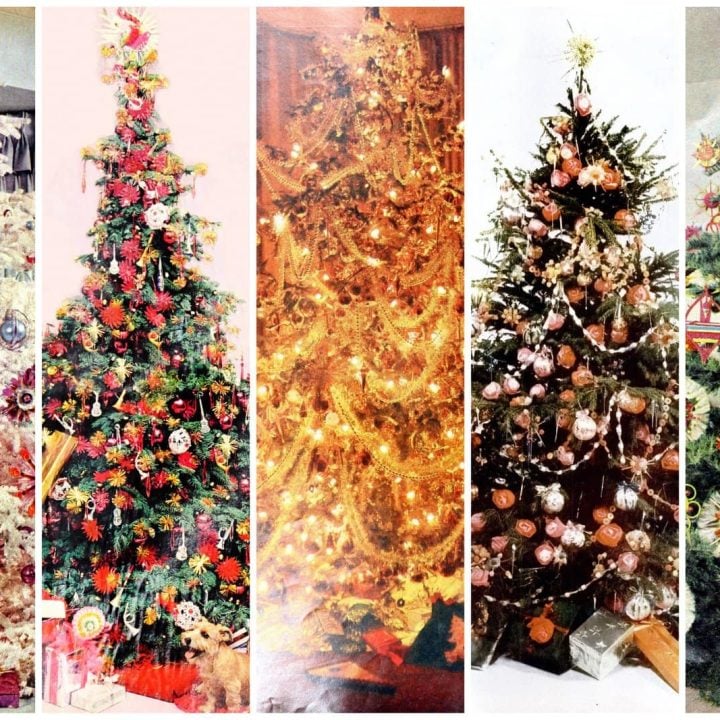 Christmas tree decorations from the 1950s