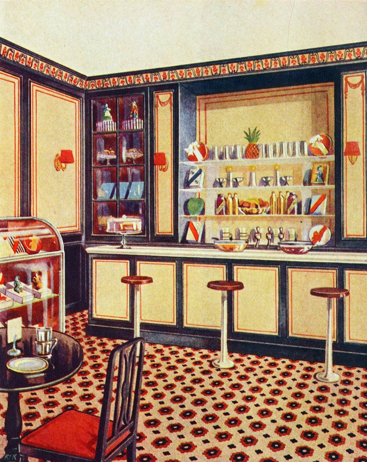 1920s home decor: See beautiful vintage American decorating trends from 100 years ago 24 Classic 1920s home decor - 1922 flooring styles (2) via ClickAmericana com