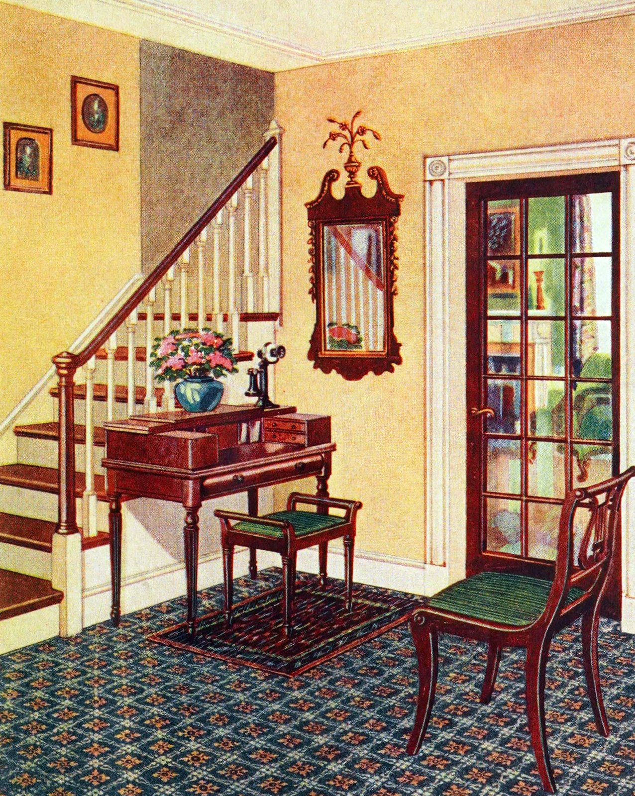 1920s home decor: See beautiful vintage American decorating trends from 100 years ago 29 Classic 1920s home decor - 1922 flooring styles (4) via ClickAmericana com