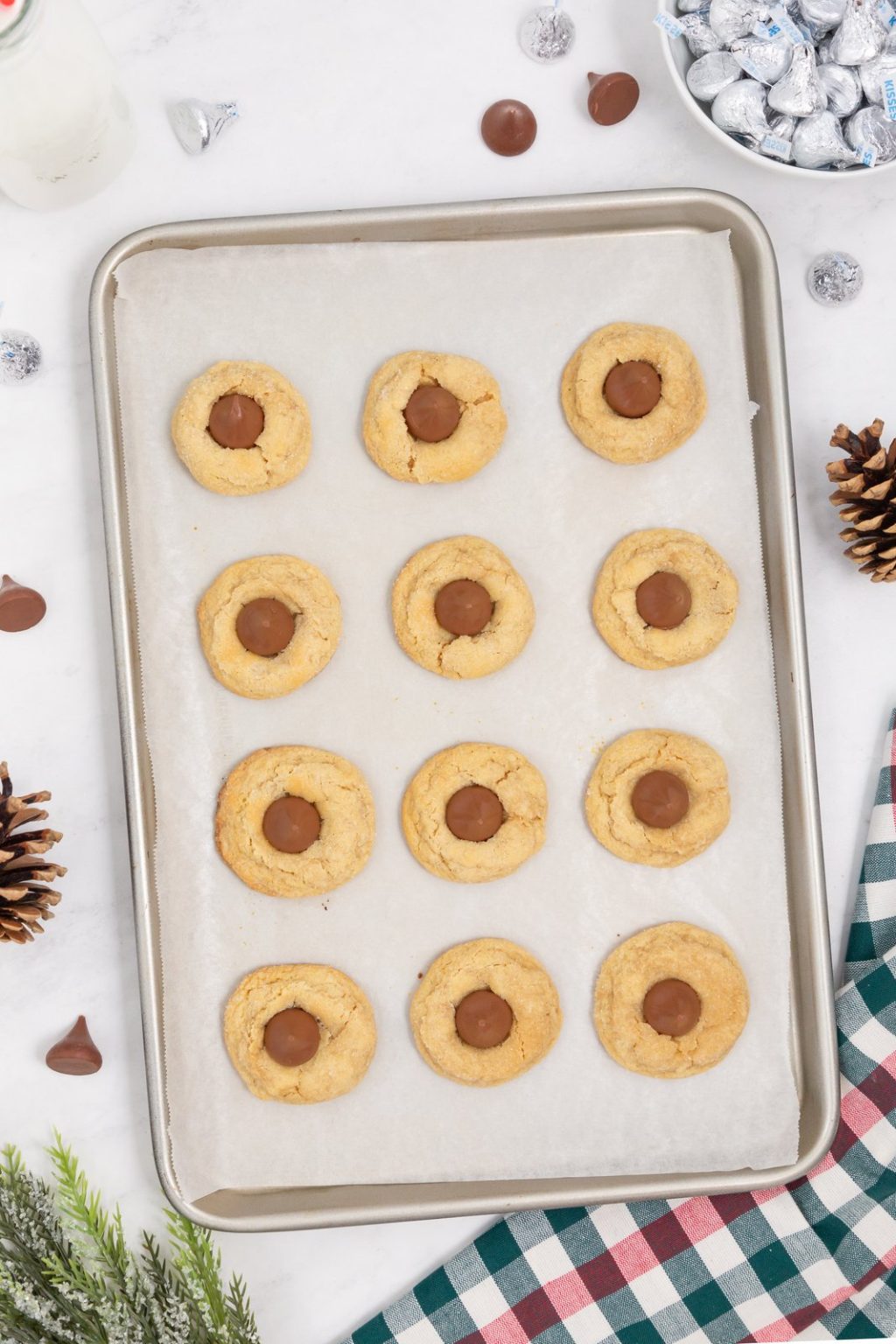 Classic peanut butter blossoms Stepbystep cookie recipe, with photos
