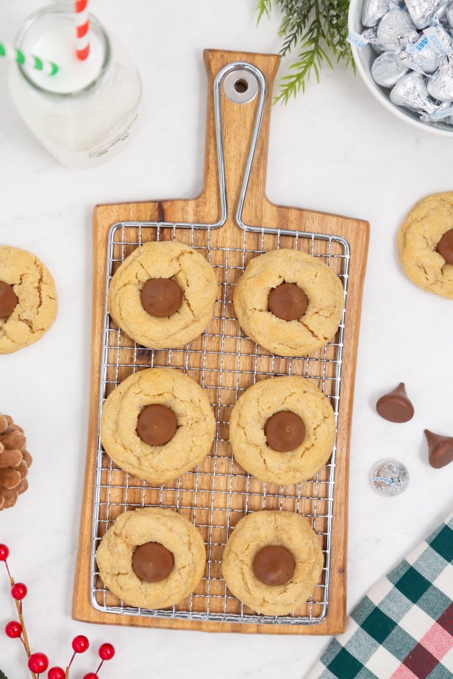 Classic peanut butter blossoms Stepbystep cookie recipe, with photos