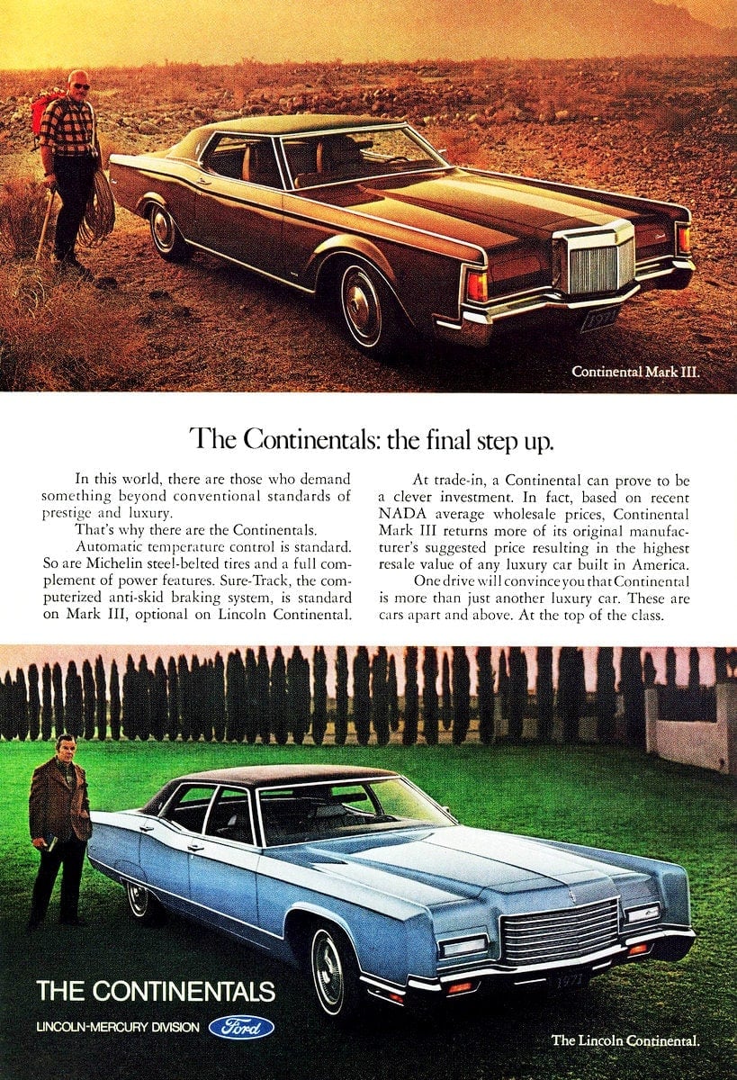 Classic cars - 1971 Lincoln Continental - 71 Continental Mark III