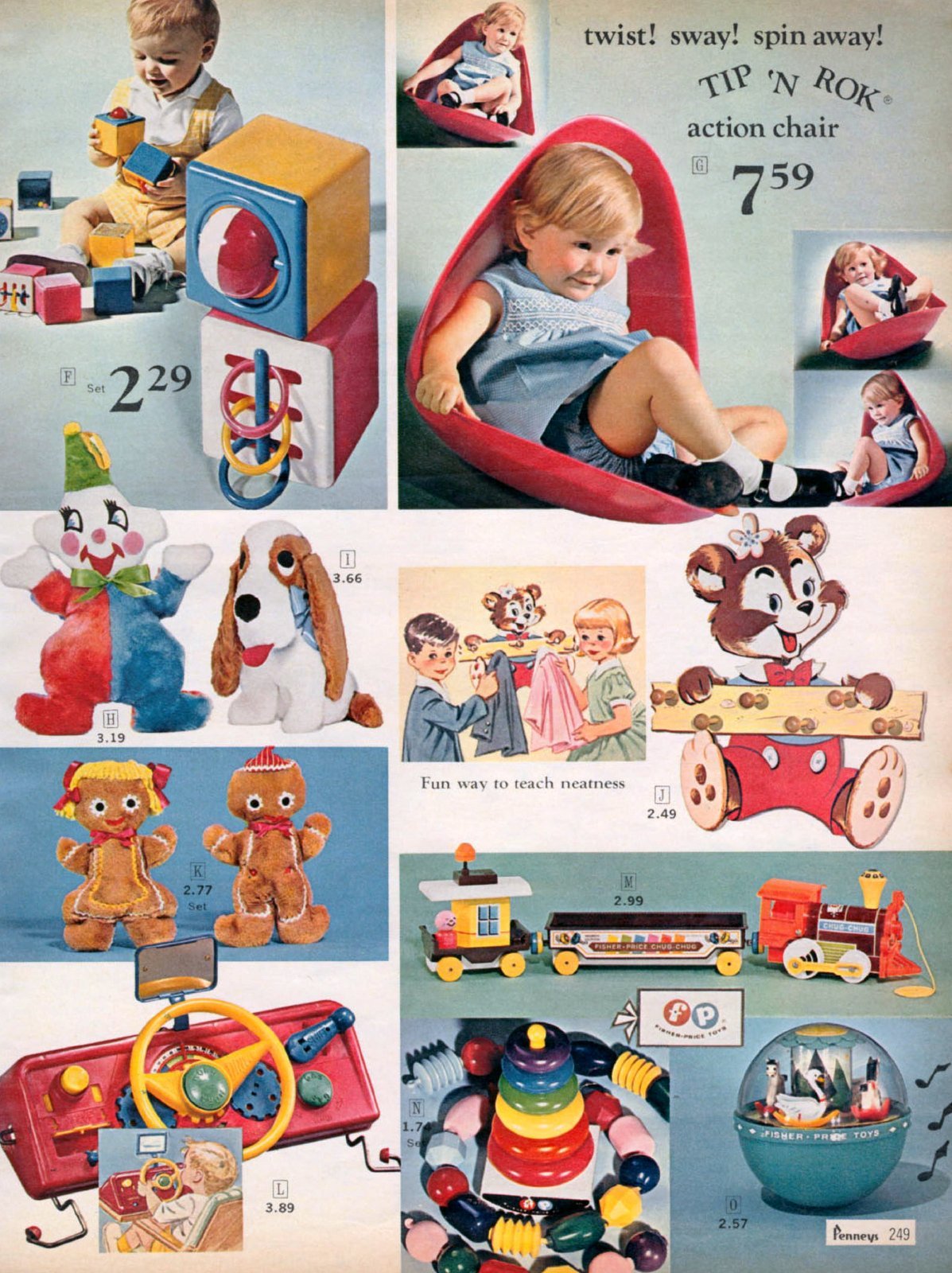 Classic toddler toys (1967) via ClickAmericana com