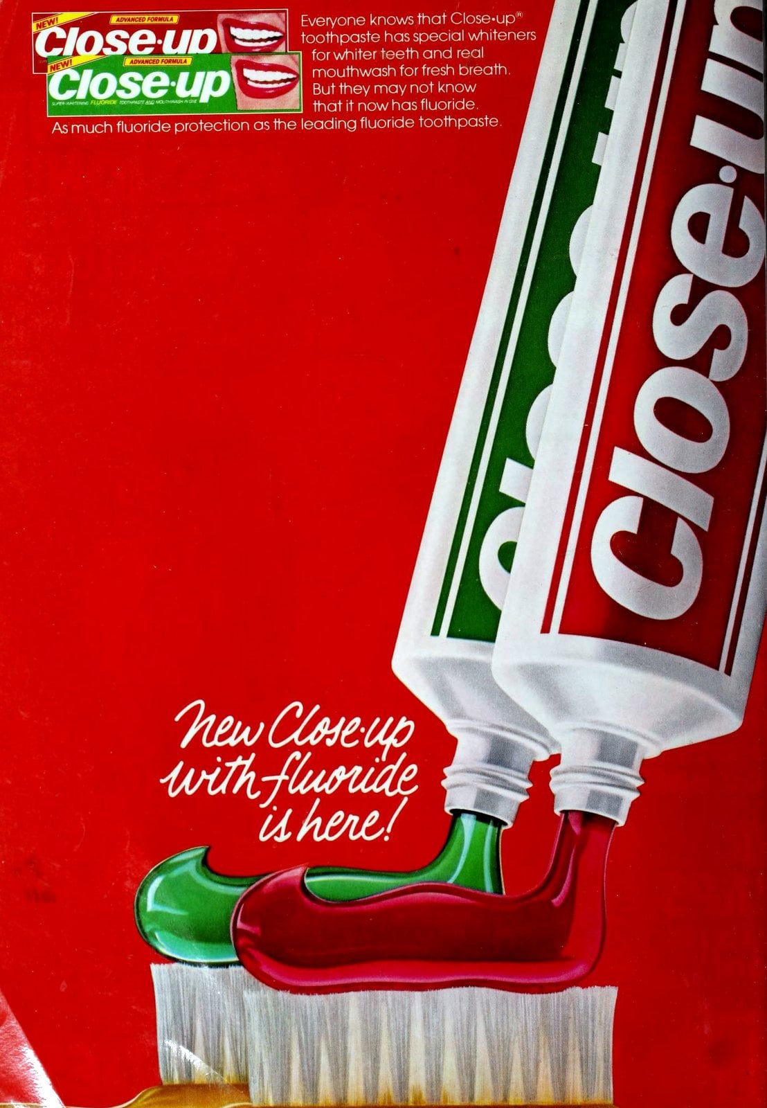 Close-Up toothpaste (1982) via ClickAmericana com