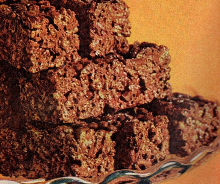 Cocoa peanut logs with Cocoa Krispies cereal (1968) Click Americana