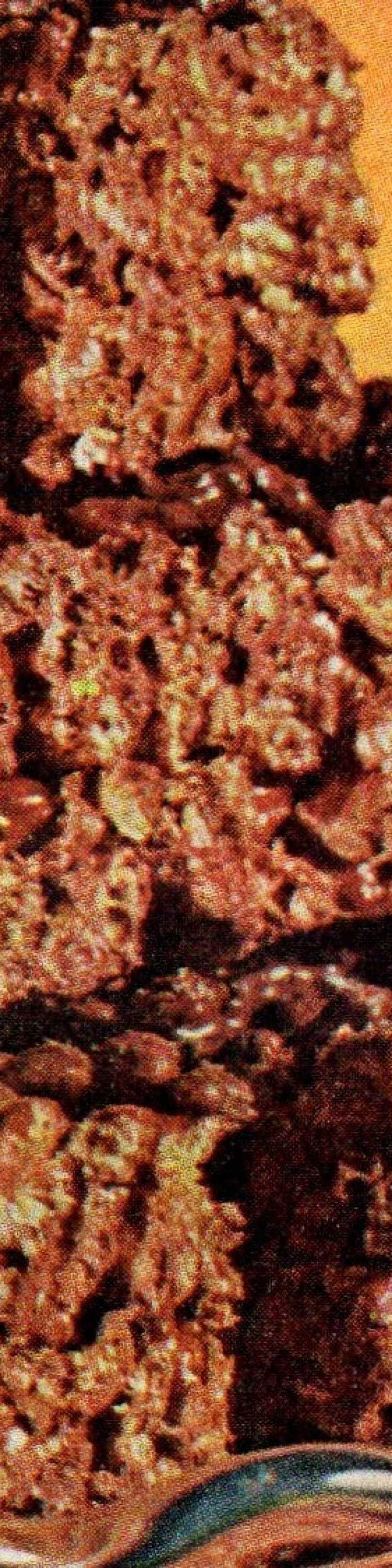 Cocoa peanut logs with Cocoa Krispies cereal (1968) Click Americana