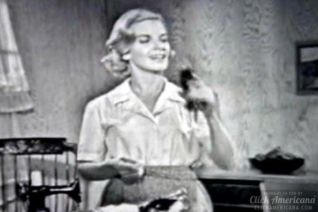 This 'Coke keeps you thin' TV commercial was Coca-Cola's bold pitch in 1961 3 Coke keeps you thin TV commercial with Connie Clausen (1961)