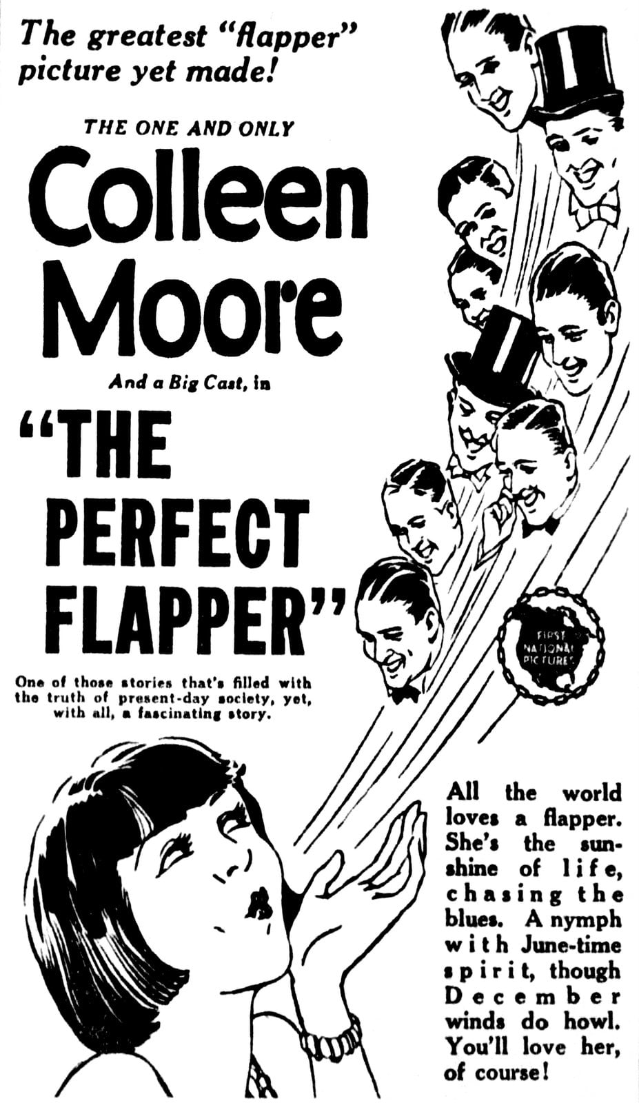 Colleen Moore movie The Perfect Flapper (May 1924) via ClickAmericana com