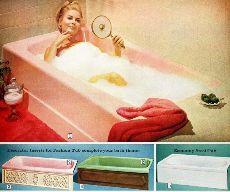 60 vintage '60s bathrooms Retro home decorating ideas Click Americana