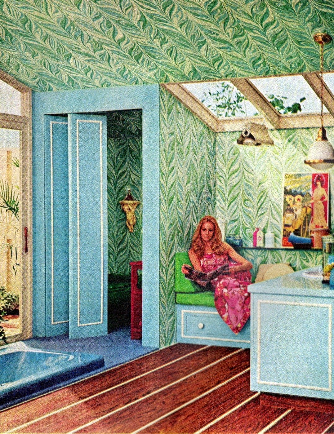 Fantastic retro 1970s bathroom decor styles & ideas - Click Americana