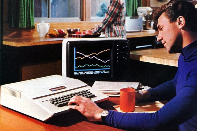 70s personal computer revolution: An Apple II advertisement