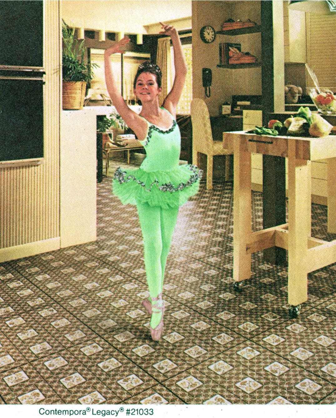 Congoleum vinyl floors for the kitchen from 1981 at ClickAmericana com (1)