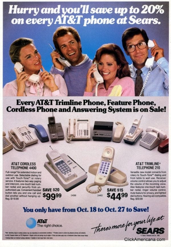 Vintage 1980s cordless phones seemed like magic & completely changed