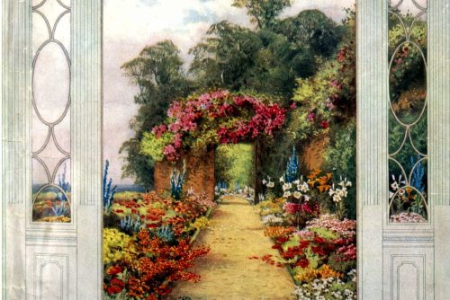 Country home - view into the garden