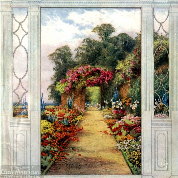 Country home - view into the garden