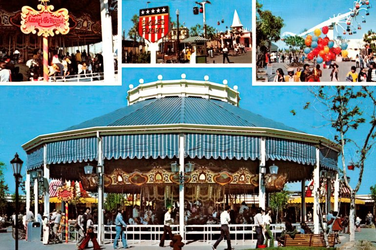 T-shirt Great America USA - Parc D'attractions California, Taille M Gris Foncé - Occasion Très Bon état
