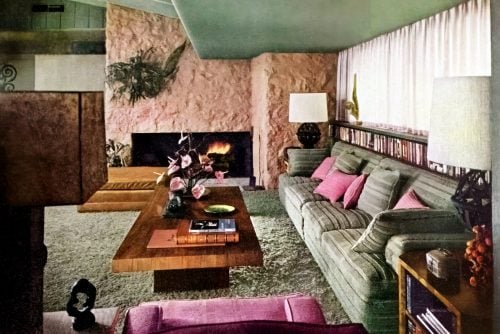 Cozy midcentury modern living room