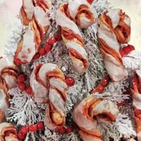 Christmas cane cookie buns