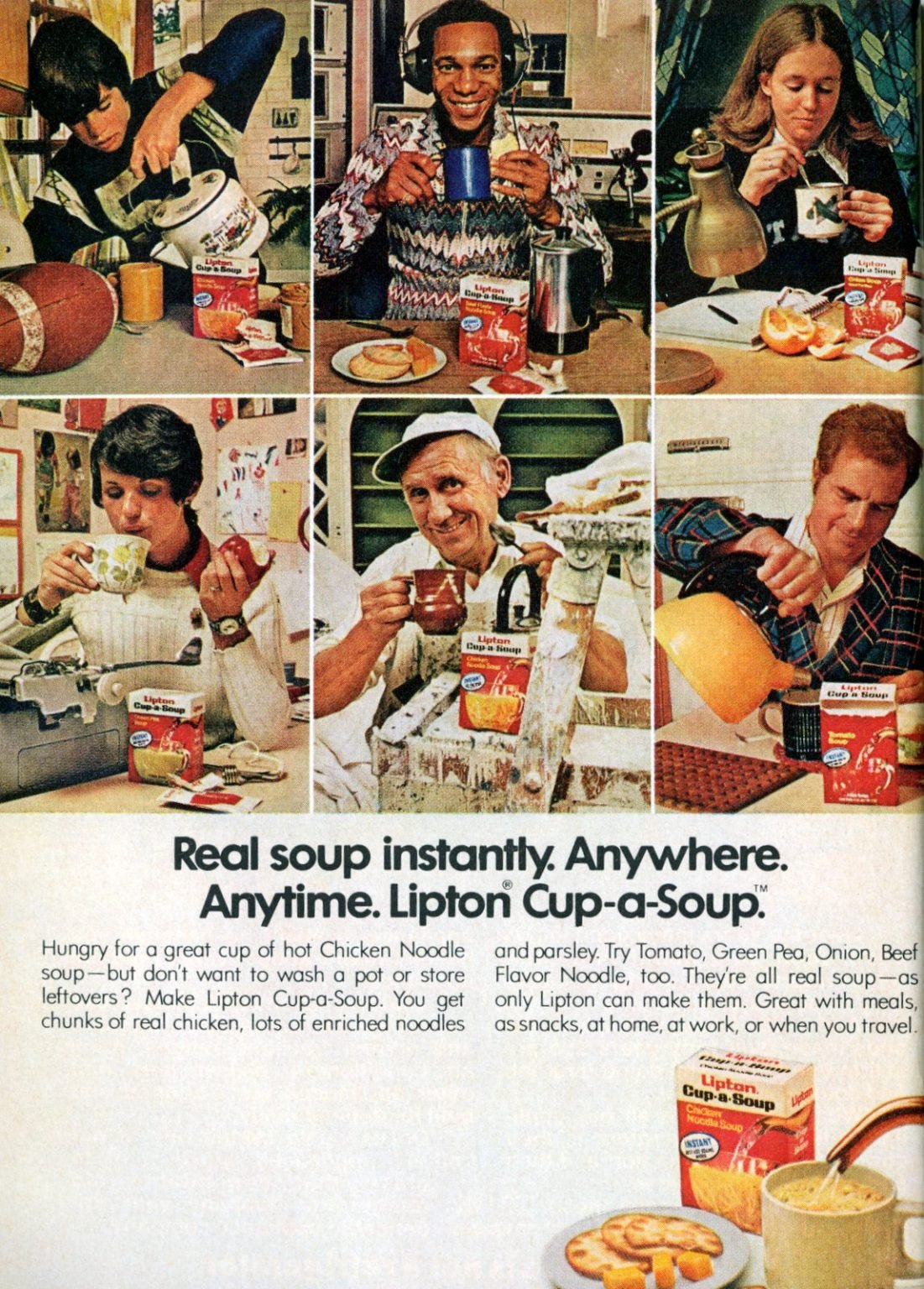 CupaSoup & Souptime instant soup mixes were hot lunch options in the