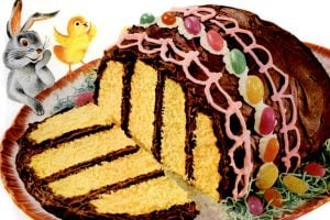 Cute vintage Easter cakes from the 50s-60s
