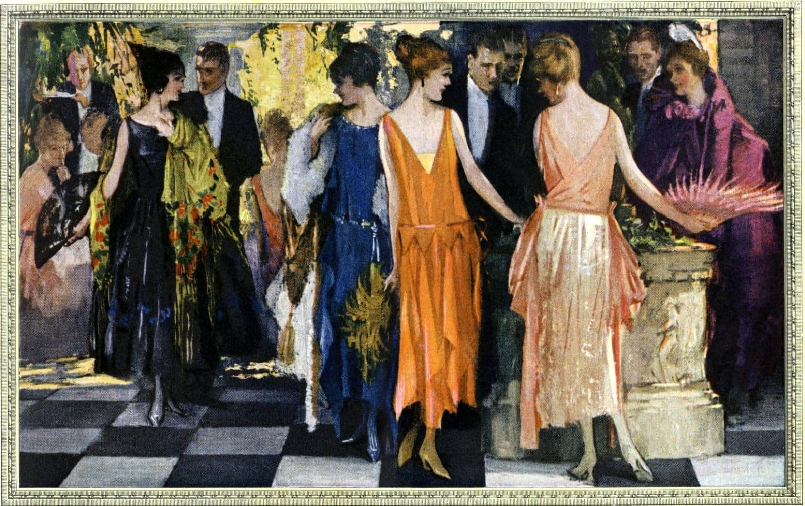 Vintage velveteen & velvet dresses: Sassy & slimming popular party fashions from the 1960s 2 Dance with couples and fancy dresses in the 20s - 1922
