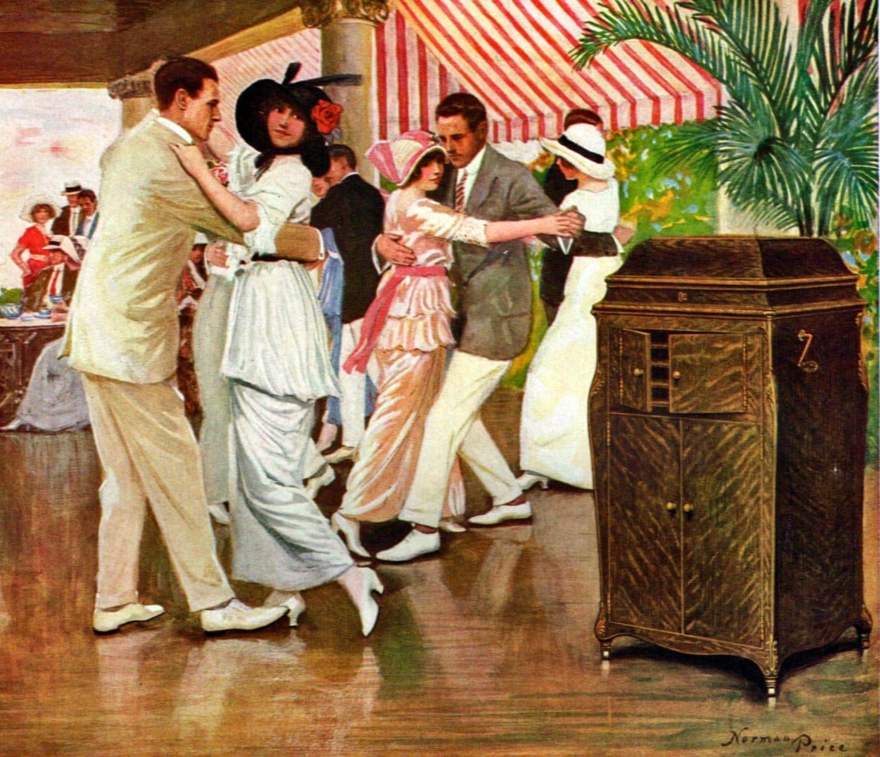 V is for Victrola: The famous record player that turned a brand name into a household word in 1906 23 Norman Price art for Victrola (1915)
