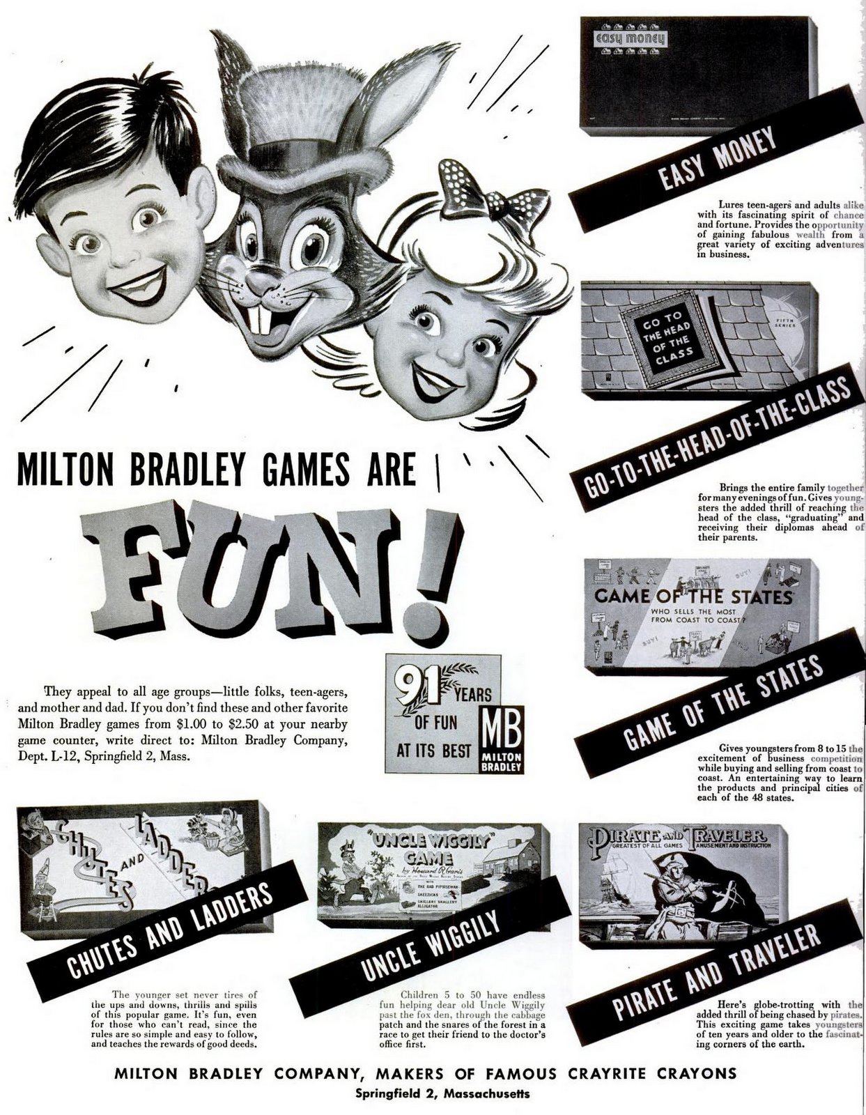 Popular vintage board games from the '50s Click Americana