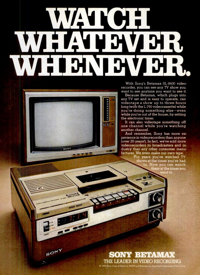VHS or Beta? A look back at Betamax, and how Sony lost the VCR format