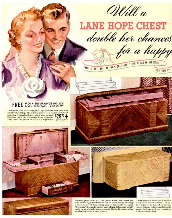 Remember when every girl wanted a Lane hope chest? See 20+ vintage hope