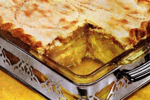 Deep-dish honey apple pie recipe (1951)