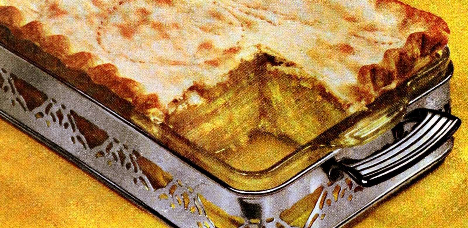 Deep-dish honey apple pie recipe (1951)