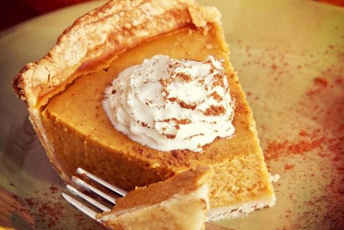 Delicious pie - could be vintage recipe marshmallow pumpkin pie