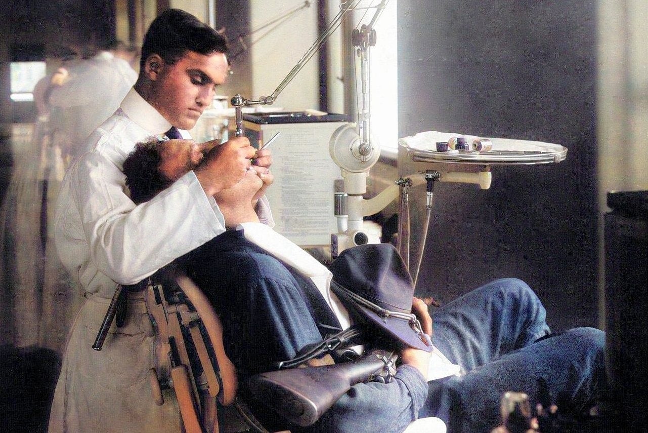 See what going to the dentist was like 100 years ago Click Americana